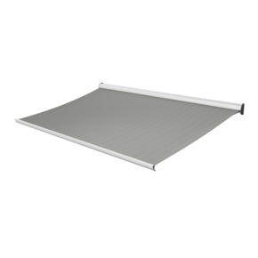 Knikarmscherm Staccato (breedte x uitval) 400 cm x 300 cm bedieningszijde links doekkleur grijs
