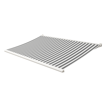 Knikarmscherm Calando streep zwart/wit (kleurnr. 315105) op maat