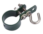 Giardino klem met haak voor ronde tuinpaal groen 48 mm