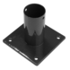 Giardino voet voor ronde tuinpaal zwart 40 mm
