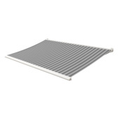 Knikarmscherm Calando streep grijs (kleurnr. 315404) op maat