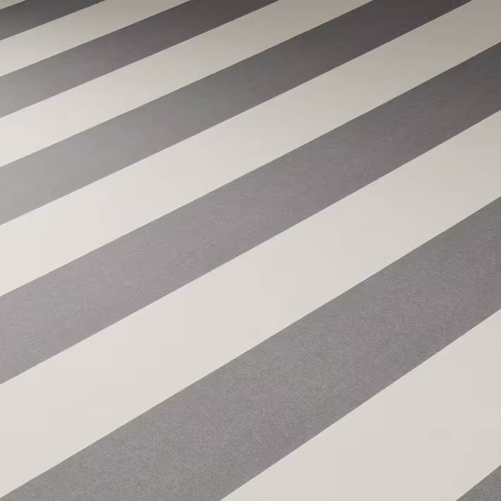 Spandoek zonneschermdoek streep grijs/wit (kleurnr. 8922) op maat