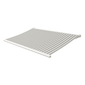 Knikarmscherm Calando streep grijs/wit (kleurnr. 8922) op maat