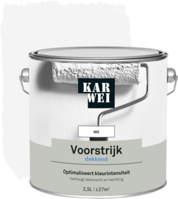 KARWEI voorstrijk dekkend wit 2,5 liter
