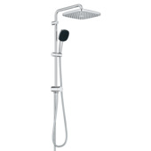 Grohe Douchesysteem Vitalio Comfort 250 Douchesysteem vierkant met omstelling, Max. 8,0L/M Bij 3 Bar Chroom - hartafstand kraan 15 cm