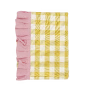 Tafelkleed ruit oker - l180xb130cm