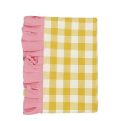 Tafelkleed ruit oker - l180xb130cm