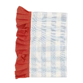 Tafelkleed ruit licht blauw - l180xb130cm