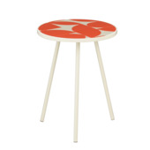 Bologna bijzettafel rood metaal ø 39 cm