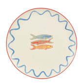 Ariane bord rond blauw - h3xd35cm