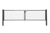 Giardino dubbele tuinpoort Napoli RAL 7016 antraciet 120 x 300 cm (2 x 150 cm)