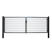 Giardino dubbele tuinpoort Roma/Milano zwart 180 x 400 cm (2 x 200 cm)