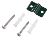 Giardino muurbevestiging voor draadpaneel RAL 6005 groen 4 stuks