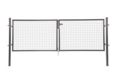 Giardino dubbele tuintuinpoort antraciet verzinkt 150x300 cm (2 x 150 cm)