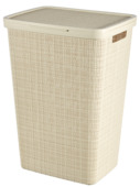 Curver Jute Wasmand met deksel 58L - Offwhite
