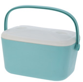 Koelbox kunststof turquoise 20 liter 31,5 x 47 x 27 cm