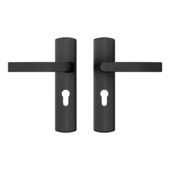 AXA deurkrukset Curve klik blindschild met profielcilindergat zwart