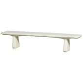 WOOOD tuinbank Loggia 227 cm natural wit polymeer
