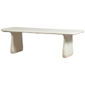 WOOOD tuintafel Loggia natural wit polymeer 240 x 100 cm