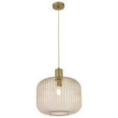 KARWEI hanglamp Flynn XL bruin Ø35cm
