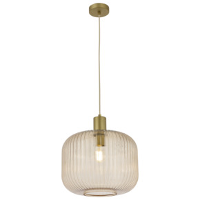 KARWEI hanglamp Flynn XL bruin Ø35cm