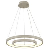 KARWEI hanglamp June 3-step dim beige 38W Ø55cm