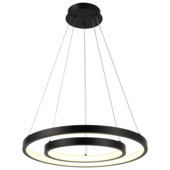 KARWEI hanglamp June 3-step dim zwart 38W Ø55cm