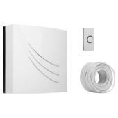 Byron Deurbel Bedraad Opbouw Wit