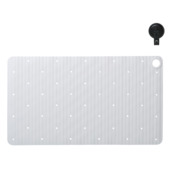 Sealskin antislip badmat Ribb 40x70 cm wit (inclusief zwarte haak)