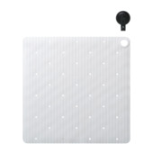 Sealskin antislip douchemat Ribb 55x55 cm wit (inclusief zwarte haak)