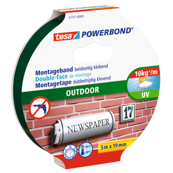 Tesa Powerbond Outdoor montagetape groen 5 m x 19 mm kopen? Montagetape | Karwei