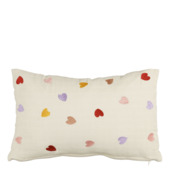 Kussen hart off white - l55xb35xh10cm