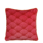 Kussen rood - l45xb45xh10cm