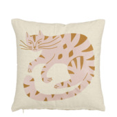 Kussen kat licht bruin - l45xb45xh10cm