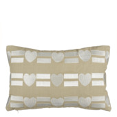 Kussen hart beige - l55xb35xh10cm