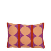 Kussen tufted paars - l35xb25xh10cm