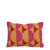 Kussen tufted l.bruin - l35xb25xh10cm