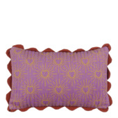 Kussen hart paars - l55xb35xh10cm