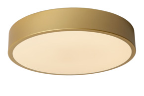 Lucide UNAR plafonnière 30 cm met 3 StepDim mat goud/Messing