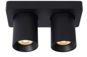 Lucide Nigel plafondspot zwart 20 cm