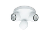 Opbouwspot Bola GU10 LED 3X3W 250LM WIT