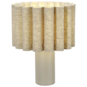 KARWEI tafellamp Saar beige Ø25 x 32cm