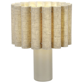 KARWEI tafellamp Saar beige Ø25 x 32cm