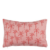 Kussen palmboom licht roze - l55xb35xh10cm