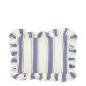 Kussen blauw - l35xb25xh10cm