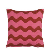 Kussen roze waves - l45xb45xh10cm