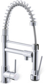 Atlantic keukenkraan Lucas met uitneembare spoelkop chroom