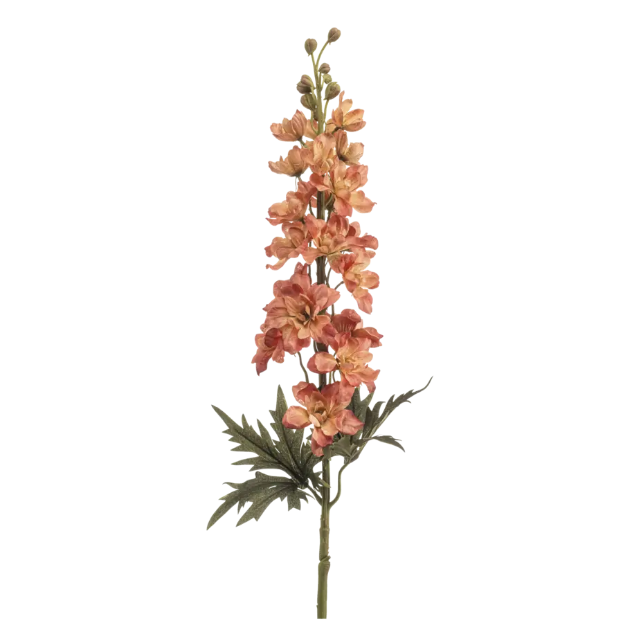 Kunstbloem delphinium oranje 84 cm