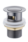 Atlantic wastafelafvoerplug Click pop-up Gun Metal