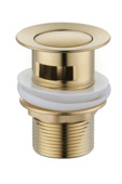 Atlantic wastafelafvoerplug Click pop-up goud
